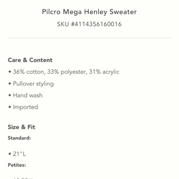 Navy Pilcro Mega Henley Sweater - Picture 3 of 3